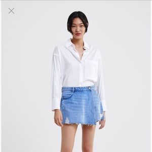 Jean skort from Zara never been worn with tags!